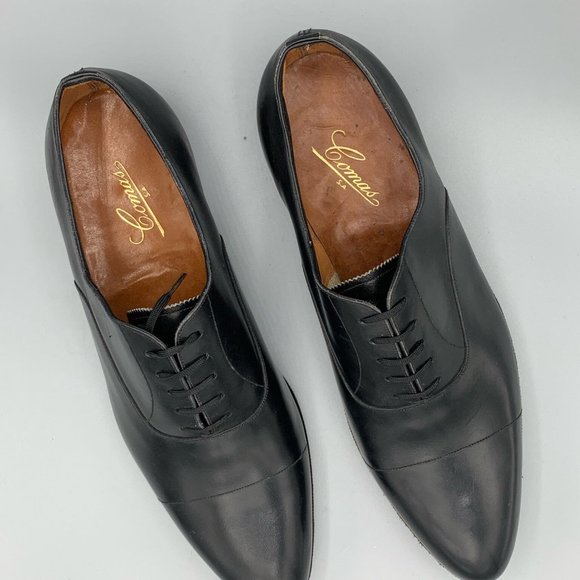 Handmade  Black Derbies in Leather (44)  - FL-SH-092 main image 4